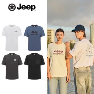 [롯데홈쇼핑][지프] JEEP 남성 24 SUMMER COOL SORONA 반팔 티셔츠 4종