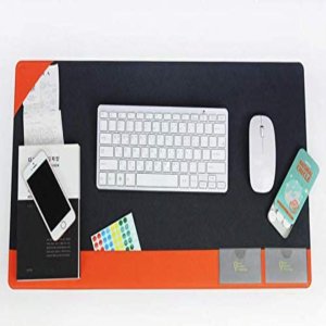 [해외]데스크 매트 패드 일본 디자이너 FENICE 오피스 포켓 노트북 PU 책상 PC 다기능 긴 수명 내마모 65cm W