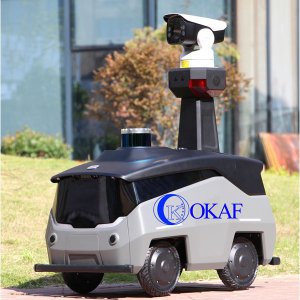 [해외]GUA 무인 차량 보안 도로 순찰 카메라 검사 자율 로봇 보안 스마트 지능형 순찰 야외 경비 감시 경찰 로봇