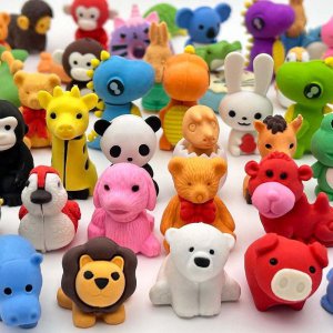[해외]Animal Erasers Desks Pets for Dids,50 Pack Mix Cute Bulk Puzzle Erasers Toys for Classroom Rewards,E