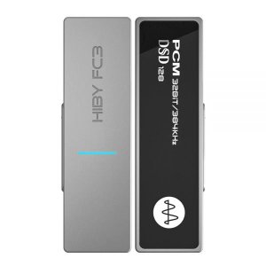 [해외]HiBy FC3 MQA 동글 USB DAC 교체 가능한 케이블 하드웨어 볼륨 지원 재생 DSD PCM 헤드폰 사운드 품질 향상