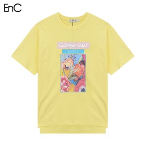 [EnC] 플라워 라운드 티셔츠