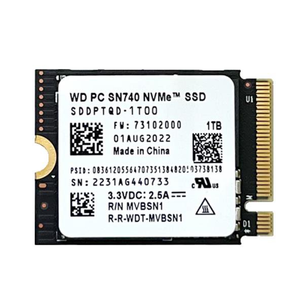 WD 2230 SSD 1TB/2TB 스팀덱 SSD 교체 호환 SN740 M2 NVME/+2230전환