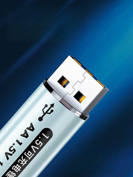 AA형 AAA형 1.5V 리튬이온 충전지 대용량 USB 급속충전 건전지 도어락