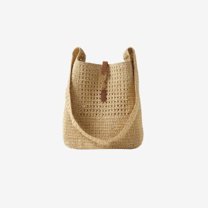 [롯데아이몰][생로랑] 크로쉐 라피아 호보백 베이지 여성 690941 GAAAR 2080