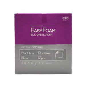 시지바이오 이지폼 실리콘보더 7.5x7.5cm 20매입 욕창 수술 상처 드레싱 반창고 밴드