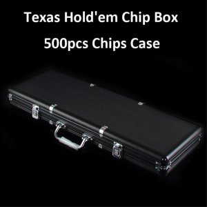 [해외]카지노 칩 텍사스 홀덤 포커칩 박스 300 개입 모노폴리 보관 케이스 알루미늄 피쉬 포커 토큰 슈트케이스 5