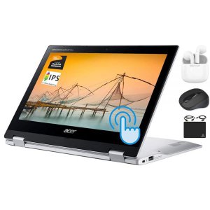 [해외]Acer 크롬북 스핀 2023 플래그십 컨버터블 x360 노트북, 11.6인치 2-in-1 HD 터치스크린 IPS, 8코어 미디어
