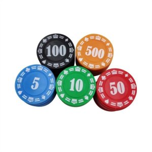 [해외]100 PCS 37mm 라운드 플라스틱 토큰 포커 카드 게임 바카라 계산 액세서리 엔터테인먼트