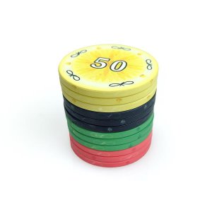 [해외]텍사스 커스텀 포커칩 전문 카지노 유럽 세트 10 개 개 순수한 색상 무료 디자인