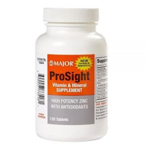 [해외]Major ProSight 비타민 미네랄 보충제 물질이 함유된 고 아연 - 120정