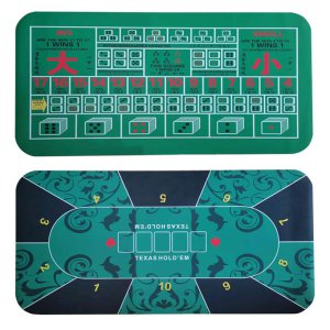 [해외]홀덤테이블 포커 칩 포커 테이블 카지노 판 카드 블 -바카라 블루 1.2X0.6미터