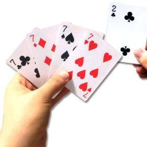 2 마술도구 7이 2로변하는카드 고급형 포커사이즈 숫자가변하는카드