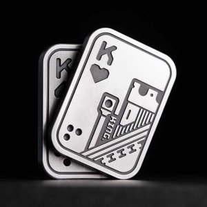 [해외]핸드 셔플 금속 포커푸시 카드 텍사스홀덤 카페 게임