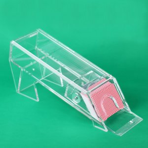 [해외]카드롤링 투명 박스 바카라 카지노 딜러 카드 보관  -두꺼워진 투명