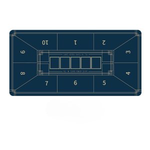 [해외]텍사스홀덤 게임 테이블 카지노 카드게임 블랙잭 매 -B. 120x60cmx두께3mm 4-6명