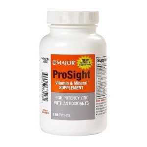 [해외]Major ProSight Vitamin and Mineral Supplement High Potency Zinc with Antioxidants - 120 Tablets