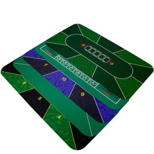 [해외]홀덤 테이블 매트 텍사스 포커 패드 휴대용 보드 접이식 바카라 게임 다이사이 카지노