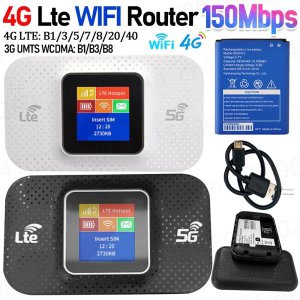 [해외]모바일 와이파이 라우터 SIM 카드 슬롯 리피터, 미니 야외 핫스팟 무선 라우터, 150Mbps 4G LTE, H807Pro,