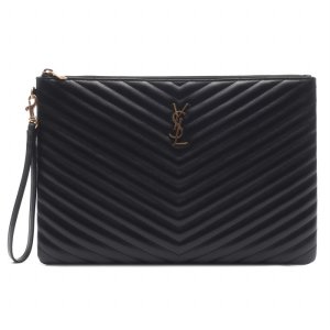 [롯데아이몰][생로랑] 24FW 여성 모노그램 마틀라세 클러치백 (440222 CWU01 1000 24F)