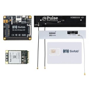 [해외]라즈베리 파이 4G/LTE 셀룰러 모뎀 키트 - 하드웨어 | 글로벌 IoT SIM 카드 25달러 무료 크레딧 | 무료 클