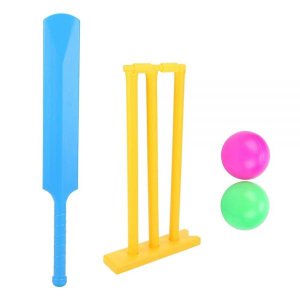 Ejoyous Cricket Set, Outdoor Kids Cricket Sports Game Play Set with Cricket Bat and Batting Board fo