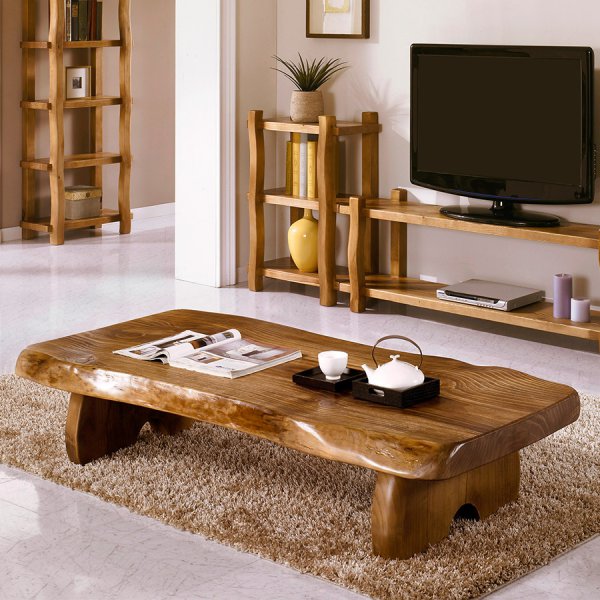 우드 슬랩 좌식탁