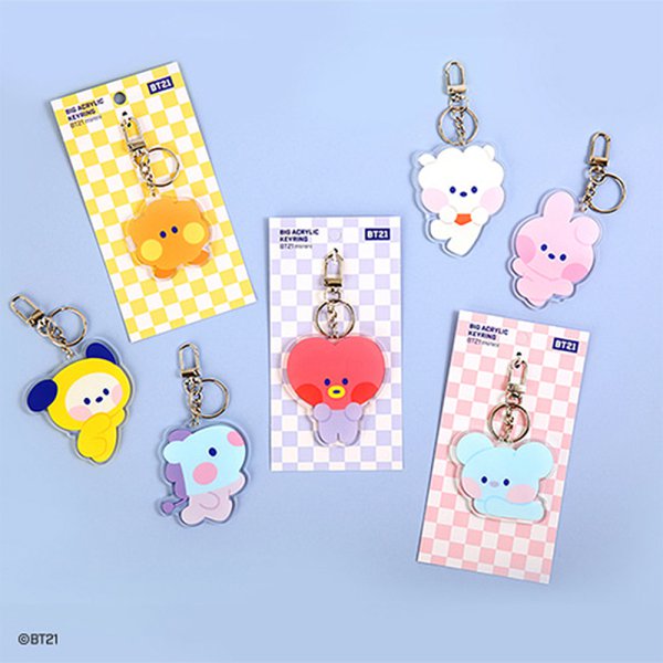 방탄소년단굿즈)BT21 미니니 빅 아크릴 키링 열쇠고리 942336 - 인터파크 쇼핑