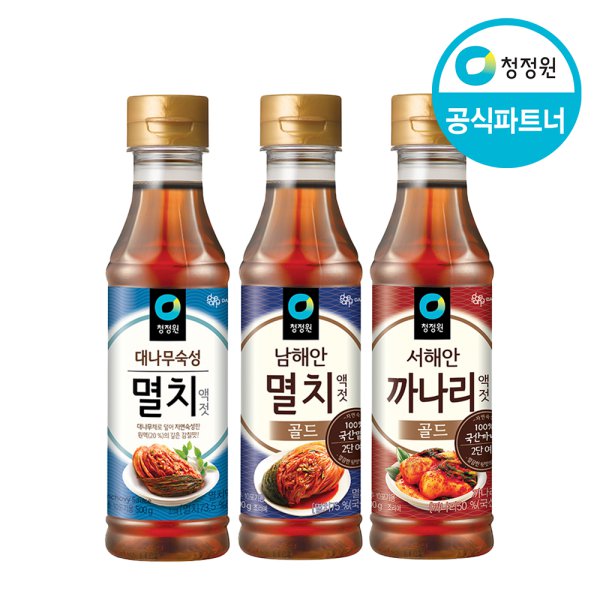 청정원 멸치액젓 500G+500G/멸치액젓골드/까나리액젓 - 인터파크