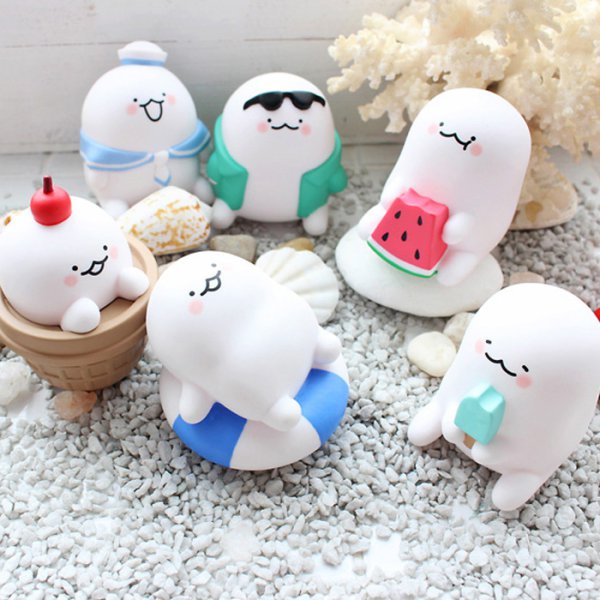 말랑이 아기 소근육 발달 장난감 BT21 미니니 캐릭터 피규어 애착인형